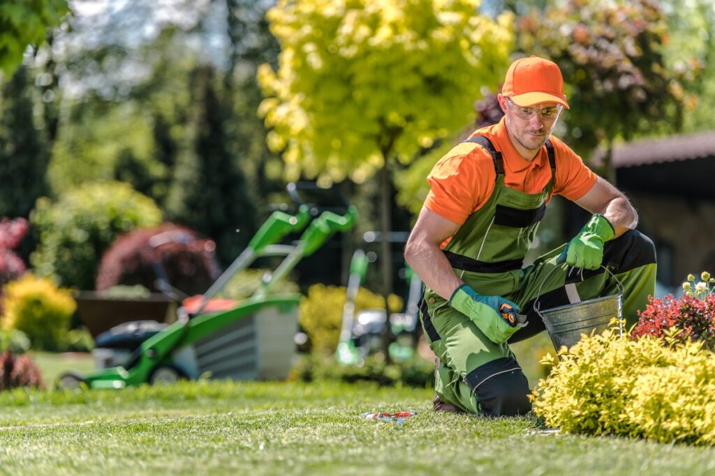 Entretien d'espaces verts par une entreprise de jardiniers à Orchies